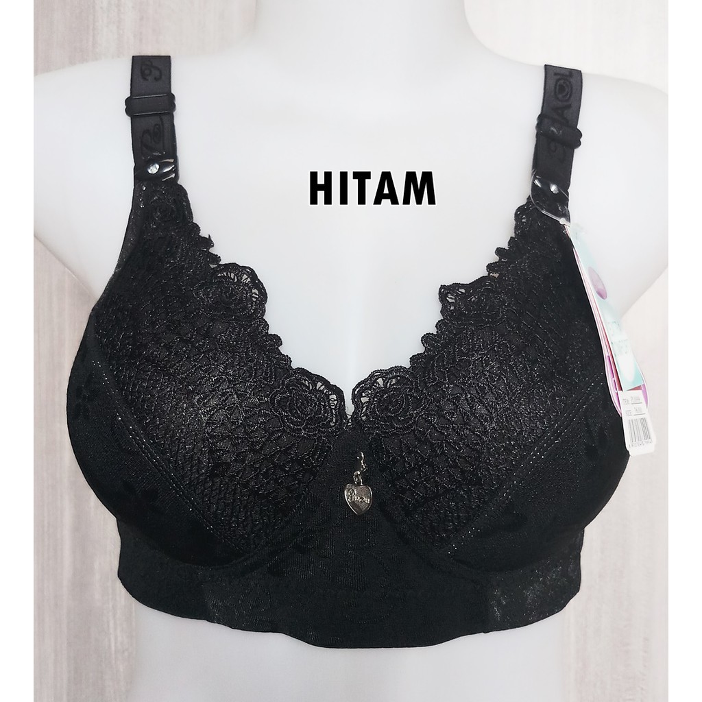 BH Piaoli 8999 uk 36 - 42 Busa Push Up Tanpa Kawat Kait 3 Cup B