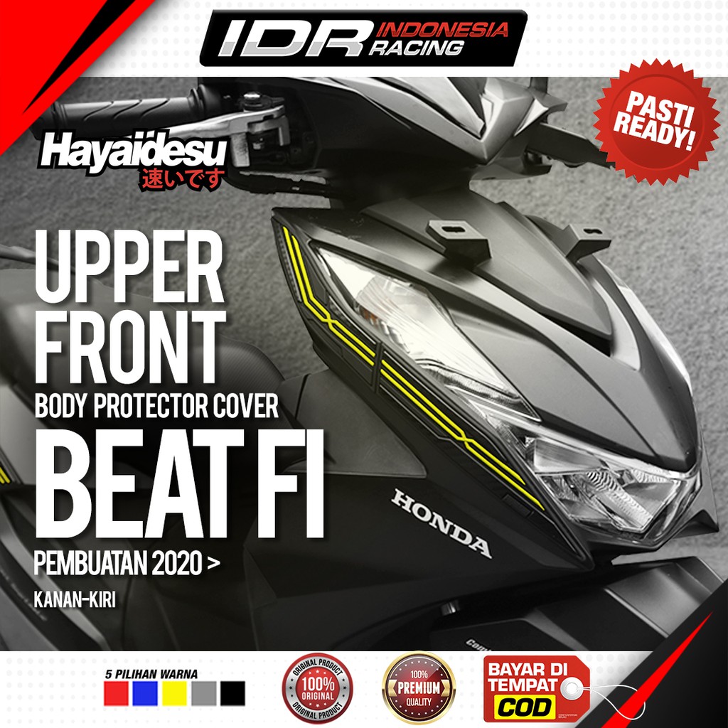 Hayaidesu BEAT New fi 2020 Deluxe Upper Front Cover Body Protector Aksesoris Honda