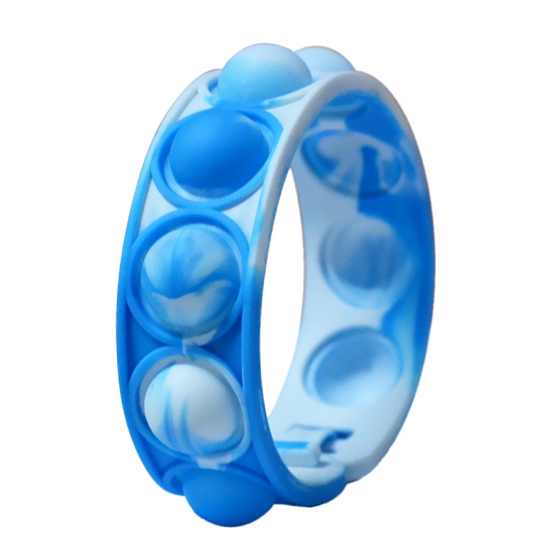 Unicorn Pop It Fidget Toys Push Popit Bubble Sensory Fidget Wristband Autism Squishy Stress Reliever Kids Toys-6