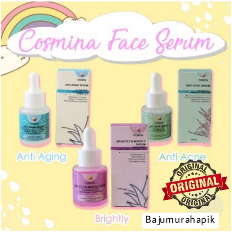 Cosmina Face Serum Brightly Moistly/ Anti Acne/ Anti Aging