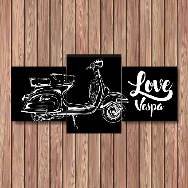 Hiasan dinding vespa