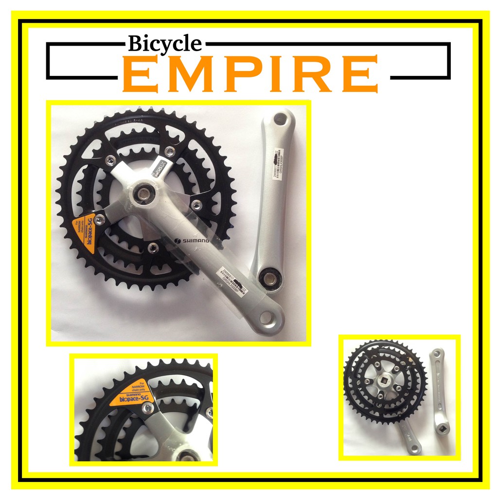 Crank Shimano Exage 300LX Biopace Oval 170mm Japan Bicycle Empire