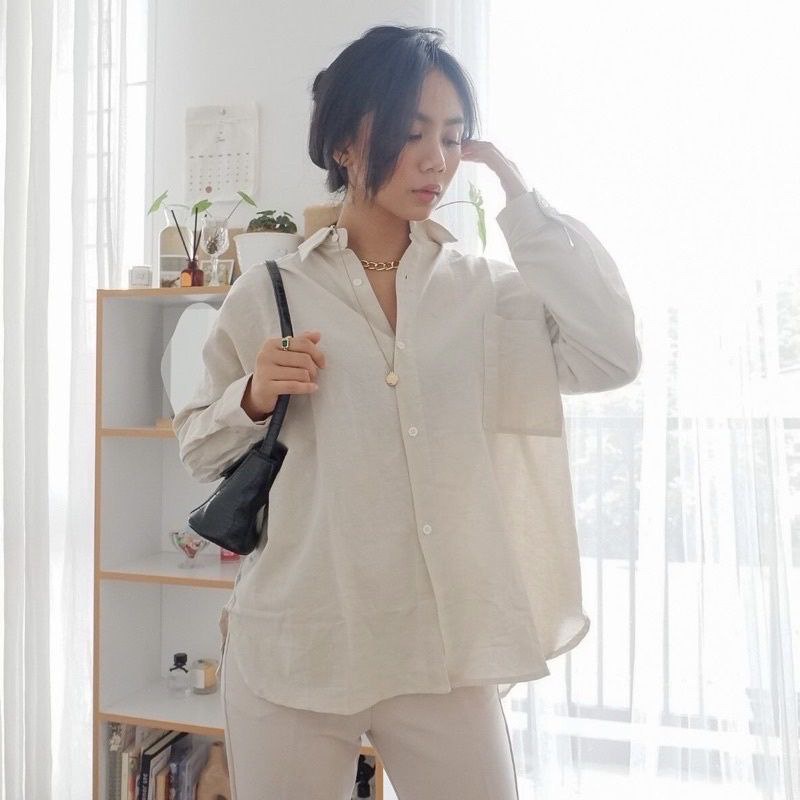 OLIVIA SHIRT KEMEJA OVERSIZE