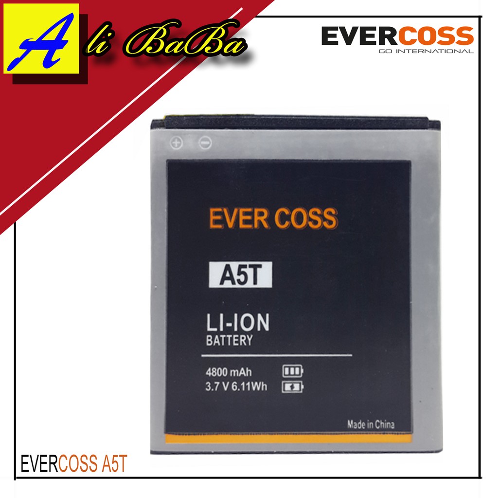 Baterai Handphone Evercoss A5T Dobel Power Evercoss Original OEM Batre HP Battery Evercoss A5T