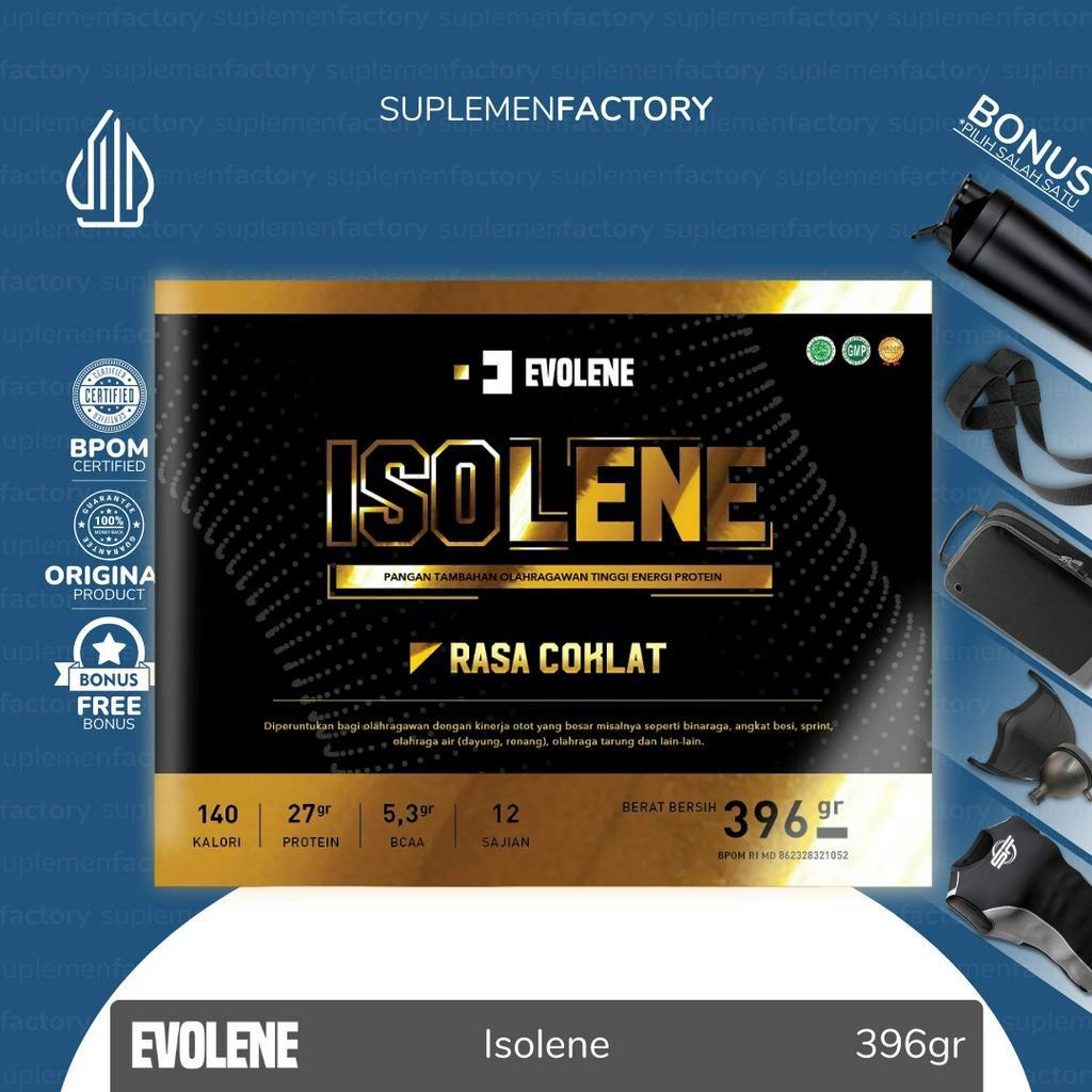 Evolene Isolene Whey Protein Isolate 12 Serving 396gr / 396 gram