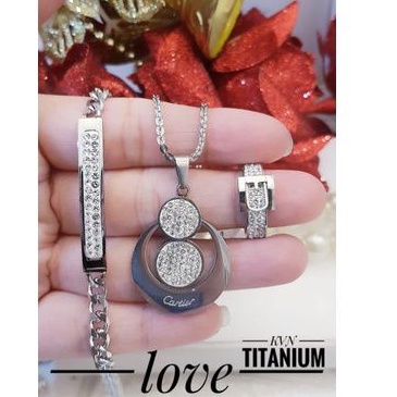 TiTanium set perhiasan wanita p0983567