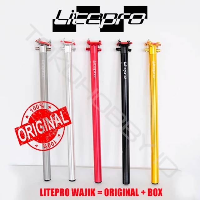 Seatpost Sepeda Seli Lipat Litepro A61 600mm 33.9mm