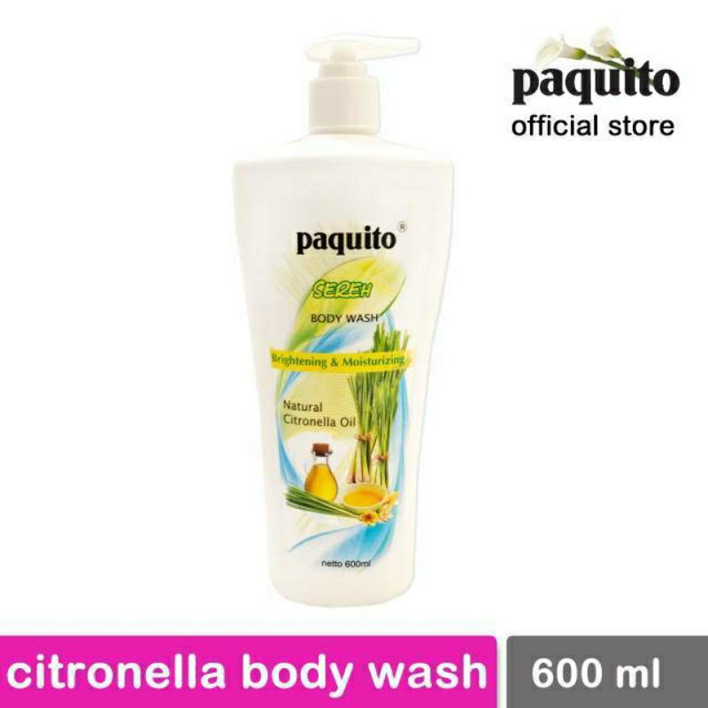 Sabun Cair Sereh Paquito Citronella Body Wash 600 ml