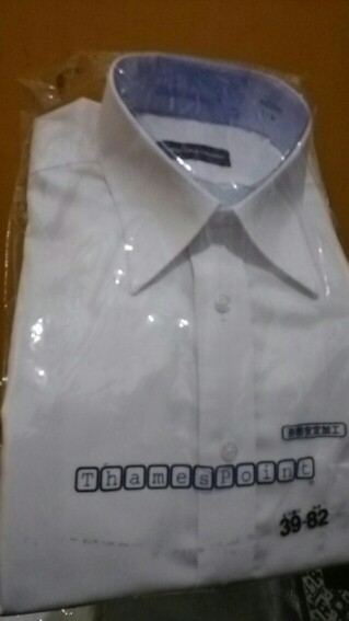 Kemeja Lengan Panjang Katun Import Merk Persons For Men Khusus Warna Putih