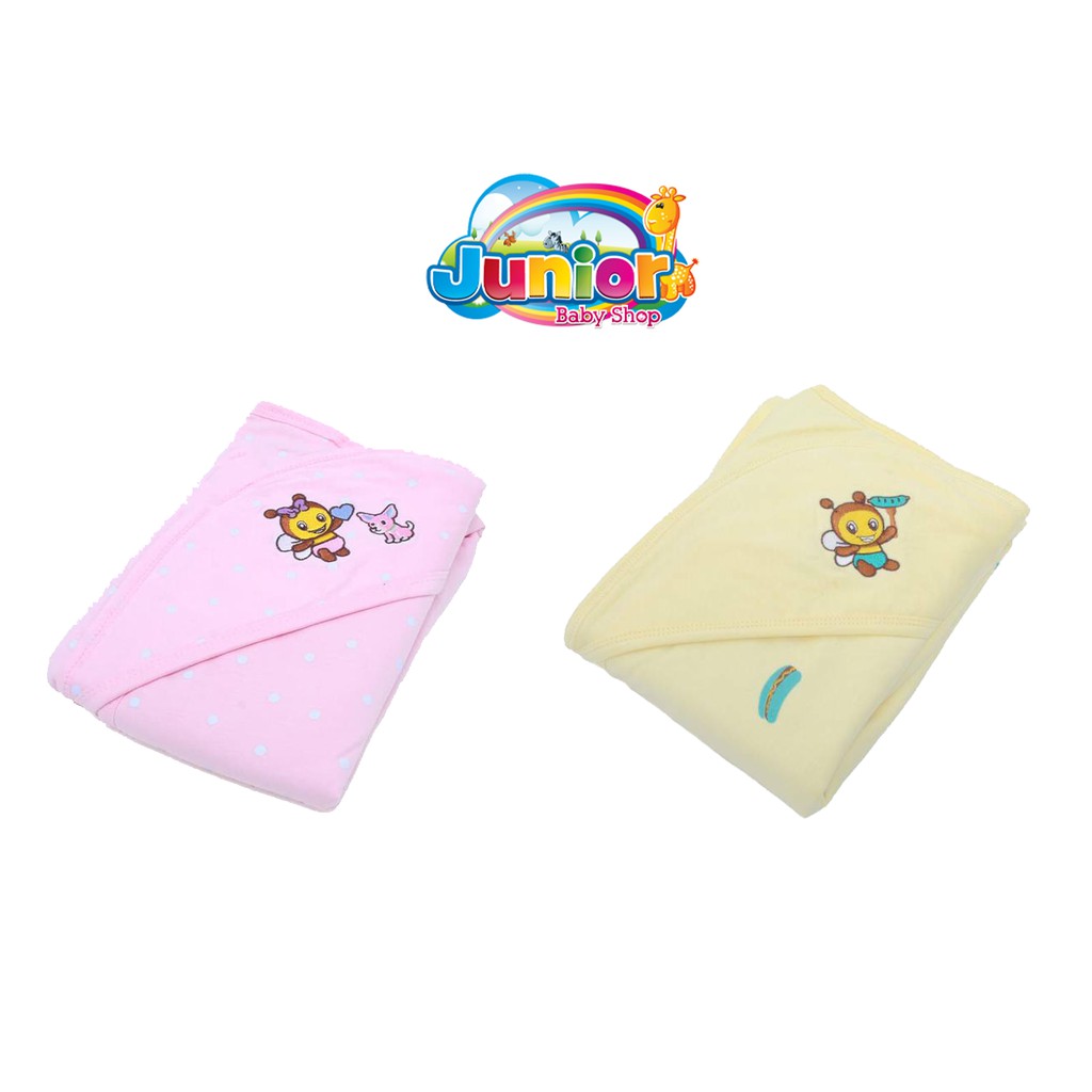 Babybee Fluffy Hood Blanket - Selimut Bayi