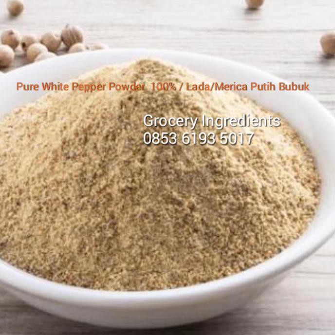 

Spesial - White Pepper Powder / Lada Putih Bubuk / Merica Bubuk - 1Kg