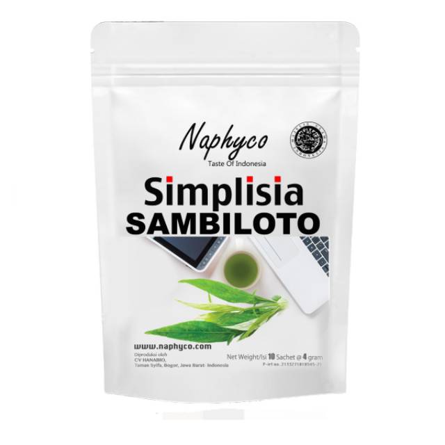 

Bubuk serbuk daun Sambiloto Naphyco - Minumana kesehatan - Tanpa gula - 40 gram