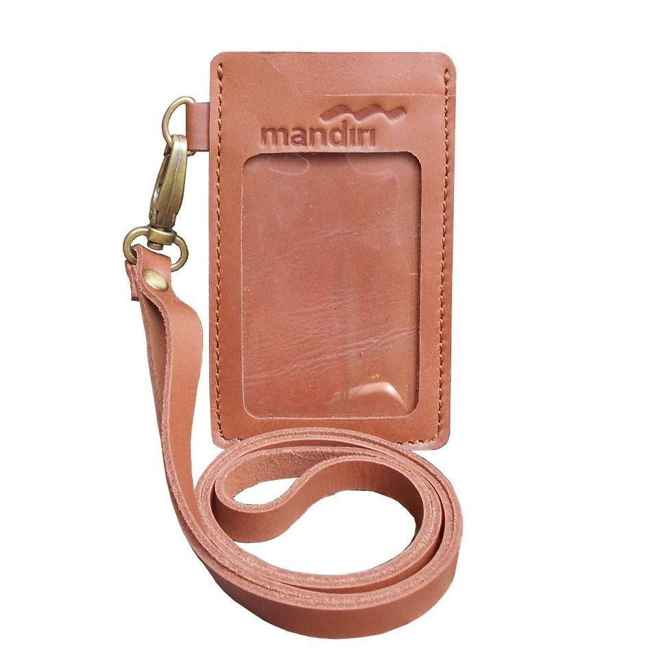 Id Card Holder Kulit Pegawai Bank Mandiri