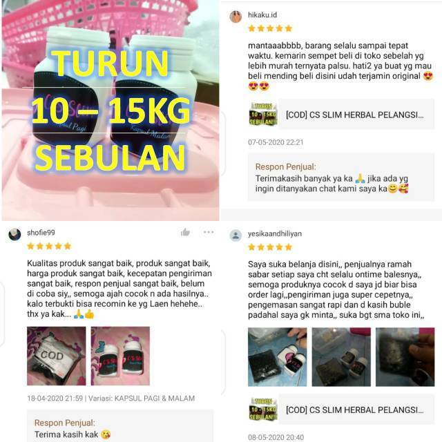 OBAT DIET CS SLIM PELANGSING AMPUH TURUN BERAT BADAN CS SLIM