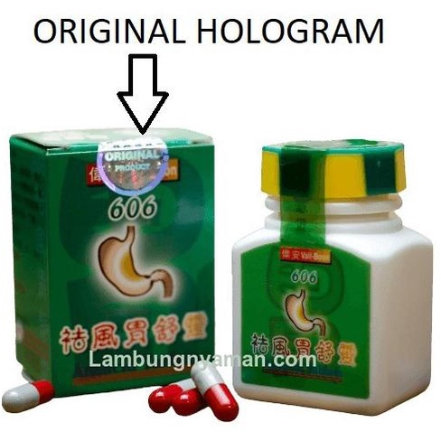 ORIGINAL Kapsul obat maag 606 nyeri lambung herbal cina Paling Ampuh