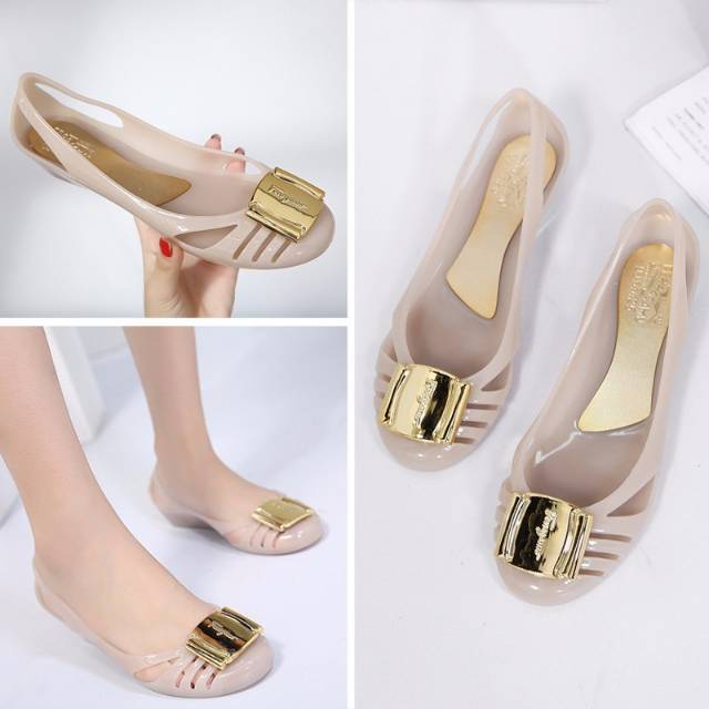 RESTOCK &amp; REAL PICT - Jelly shoes/flatshoes import 1808-1