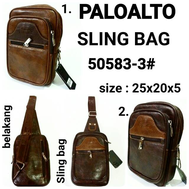 Tas sling bag cowok Paloalto 50583-3# tas sling bag cowok keren murah dan terbaru