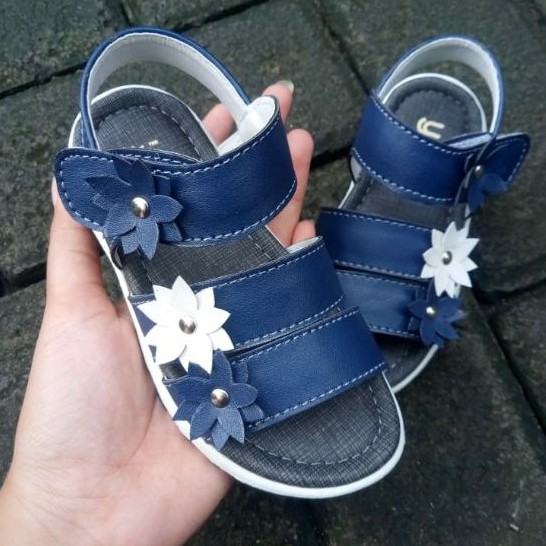 Sandal Let Anak 23-35 Sandal Motif Bunga Simple dan Lucu (Lolita 01)