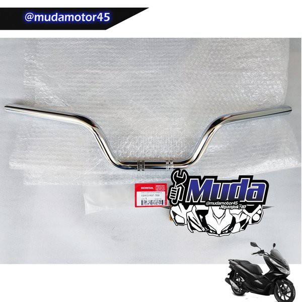 STANG STIR CHROME PCX 150 160 53100-K97-T00 SETANG SETIR KROM 53100K97T00 ORI ORIGINAL HONDA AHM