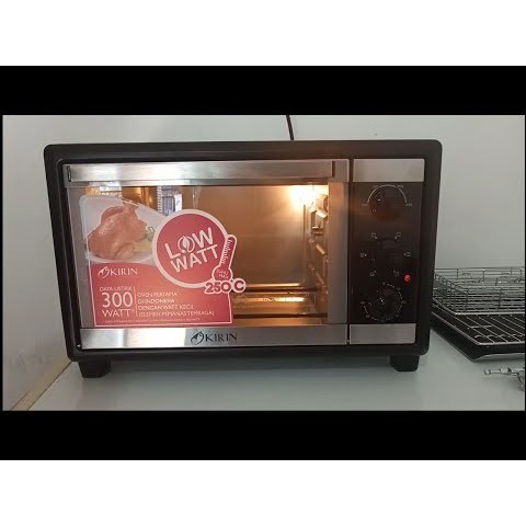 KIRIN Oven LIstrik 20 Liter / Electric Oven 20 Liter + Lampu KBO 200 RA - Garansi Resmi 1 Tahun