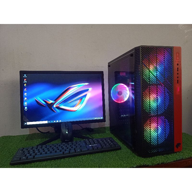 PC rakitan Core i7 2600 ram 8 gb ssd 240 led 19&quot; lengkap