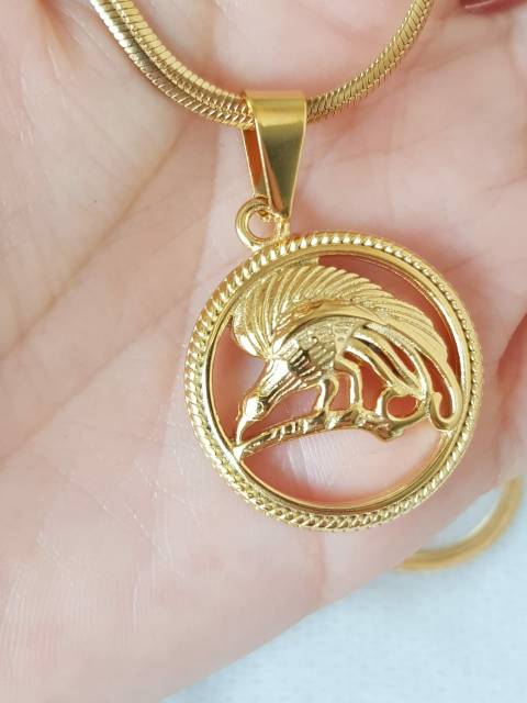 Kalung Cendrawasih Titanium Gold Original C03