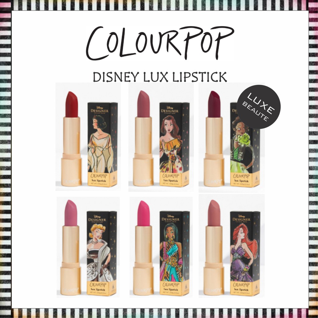 Colourpop Disney Princess Designer Creme Lux Lipstick [Ariel, Belle