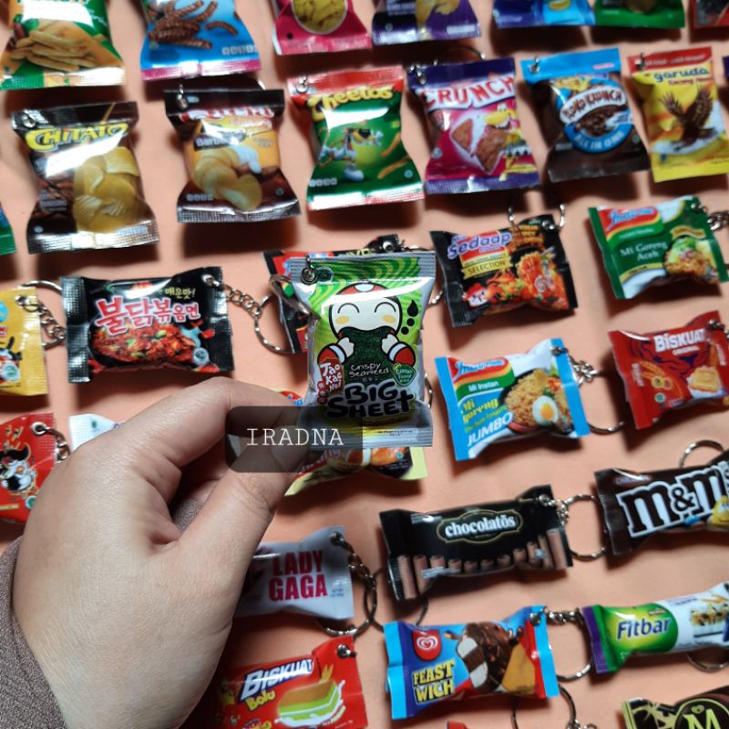 Gantungan Kunci Unik Lucu Magnet/Tempelan Kulkas Souvenir Suvenir Sovenir Pernikahan Miniatur Snack