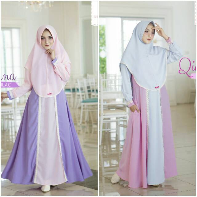 QIANA DRESS LILAC S ORI SHEIKA HIJAB