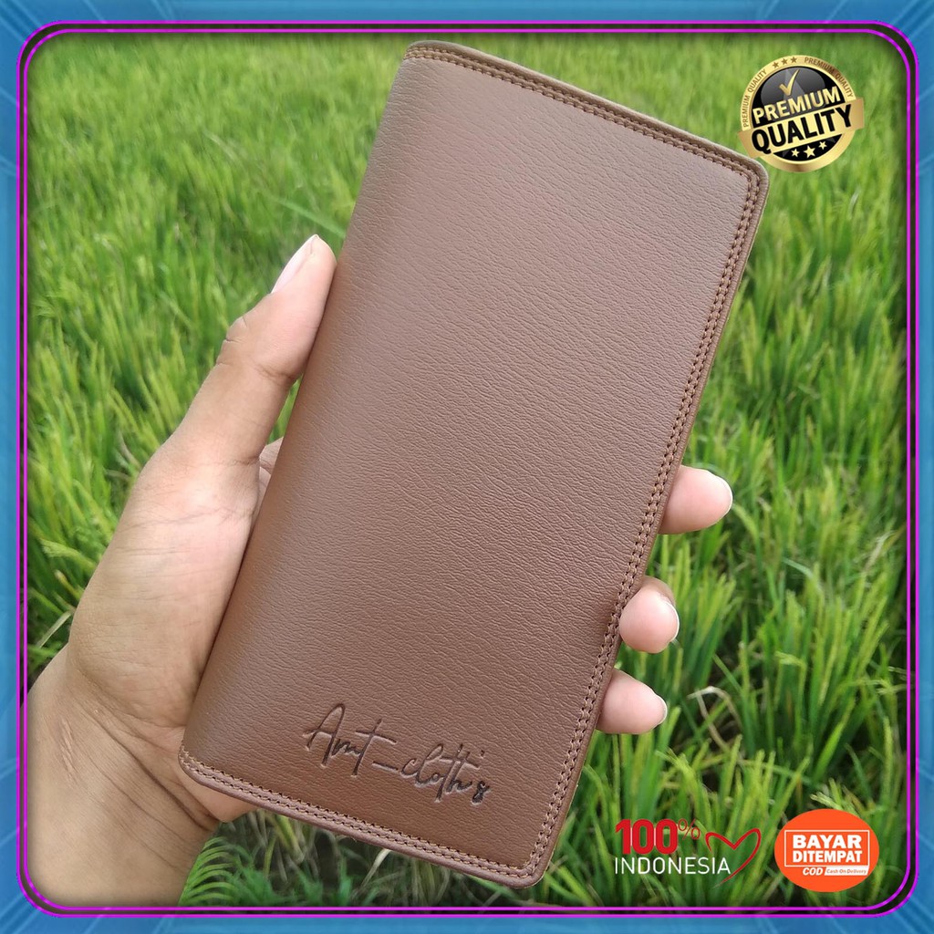 MURAH!!! DOMPET KULIT SINTETIK panjang GROSIR SIMPLE ELEGANT KEREN PRIA
