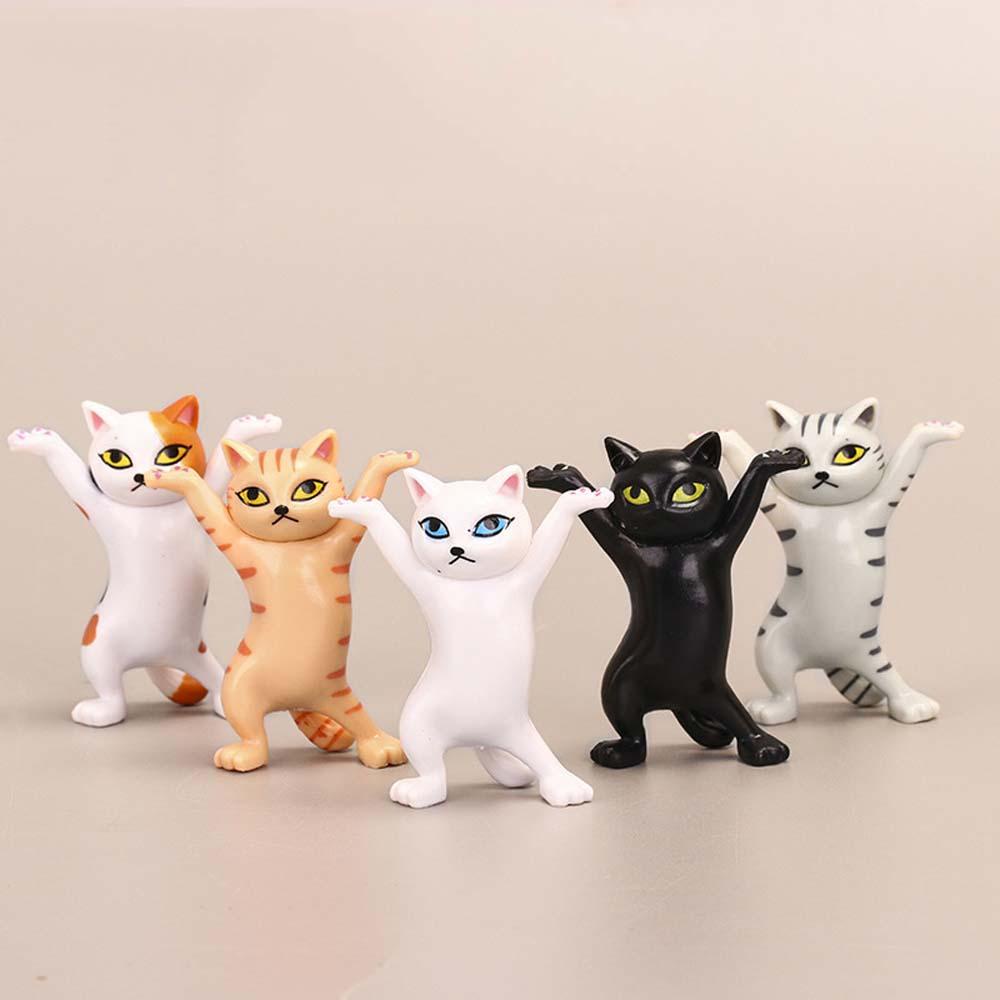 NICKOLAS1 Miniatur DIY Kid Anak Micro Landscape Anime Dekorasi Rumah Patung Figure Kucing