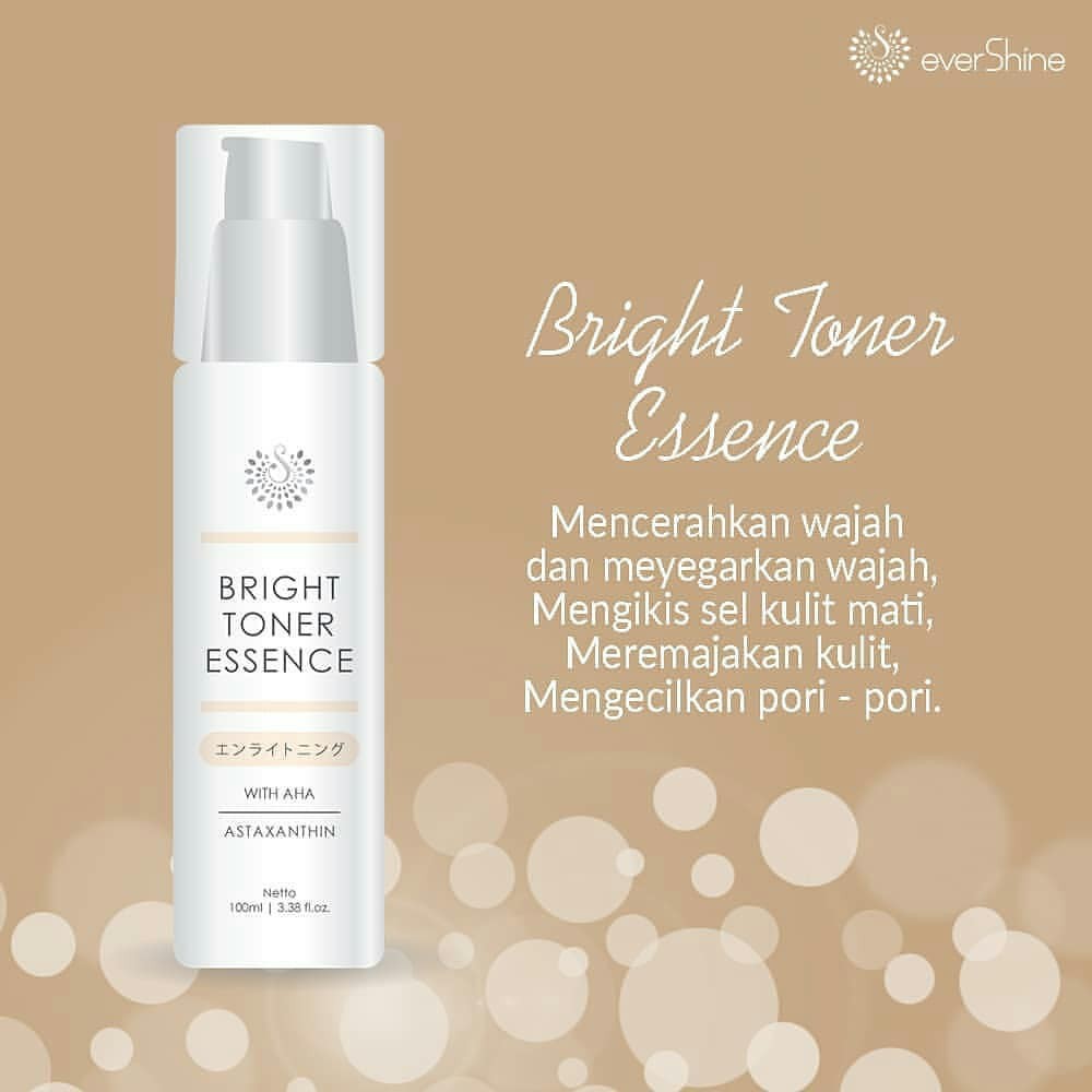 Evershine Bright Toner Essence with Aha + Astaxanthin