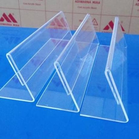 

Sale TZAQF Papan nama meja akrilik acrylic name desk ukuran 7 x 30 78 Ready Stock