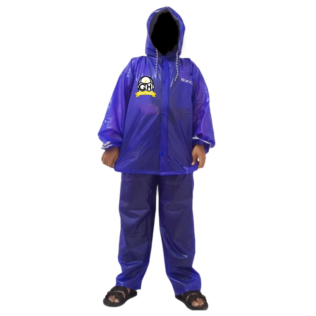 Jas Hujan AXIO Setelan Jaket Celana AX 332 CARBON