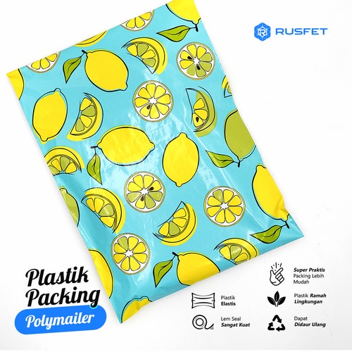 Polymailer | Plastik Packing | Plastik Packing Online | Motif Lemon