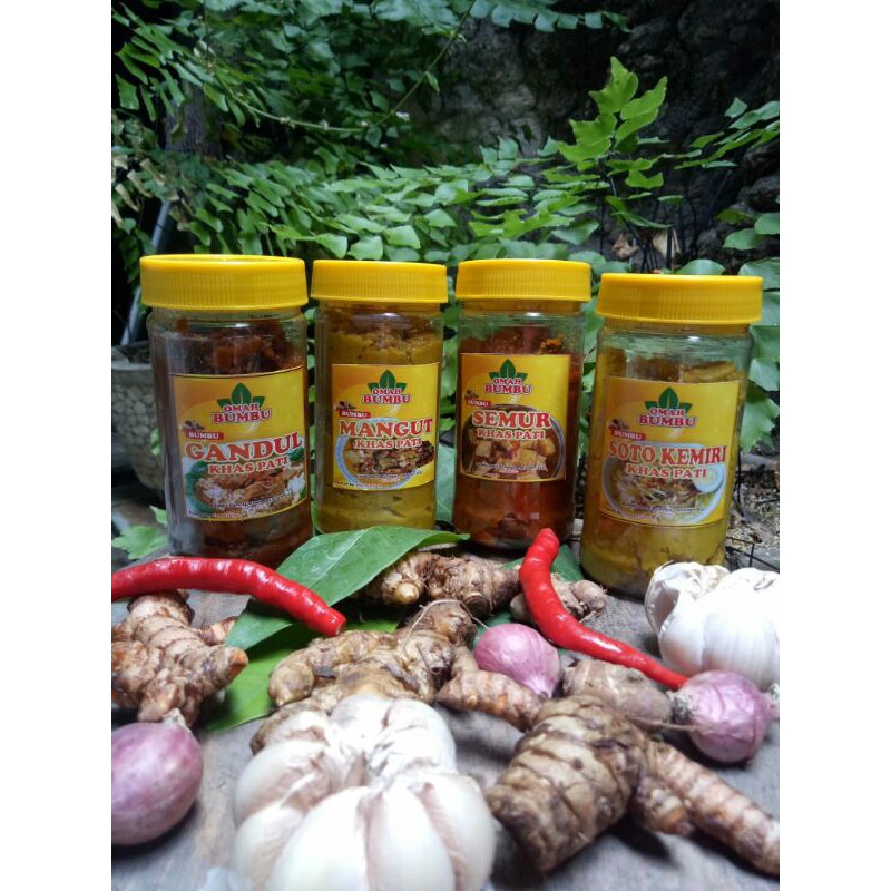 

BUMBU GANDUL SOTO KEMIRI MANGUT SEMUR RAWON 200 GRAM 20 PORSI NON MSG