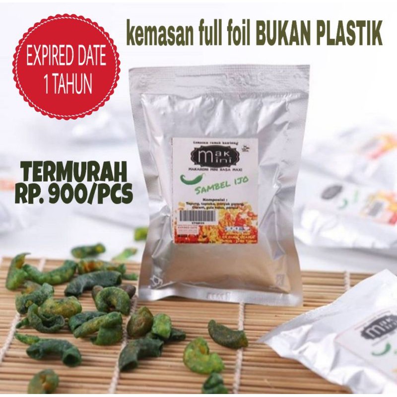 

TERMURAH MAKMINI minipak foil makaroni 15g dan basreng 12g