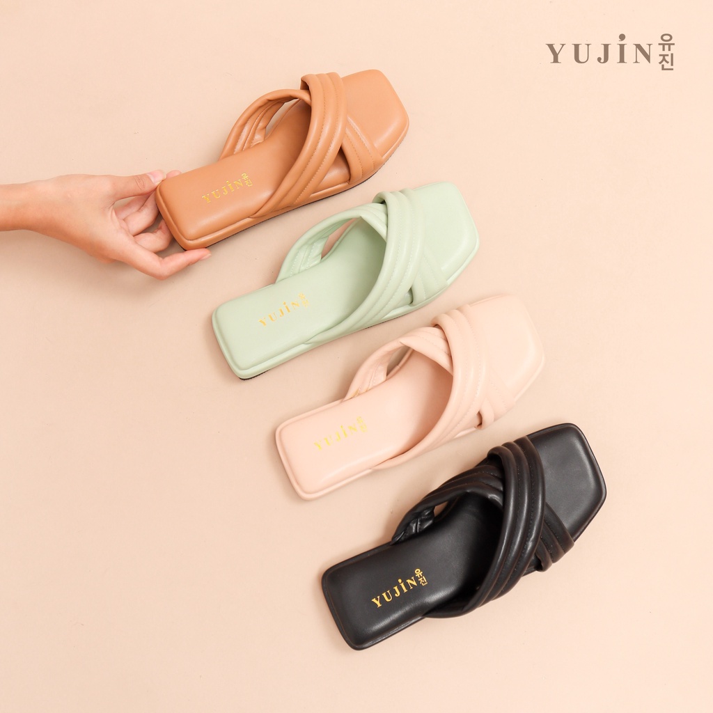 YUJIN Sandal Teplek Wanita Harumi Women Korean Fashion