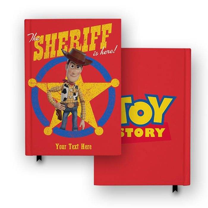 

Buku Catatan Notebook Toy Story 5 Sheriff Woody Custom Nama Agenda Jurnal Diary Hardcover A5 A6