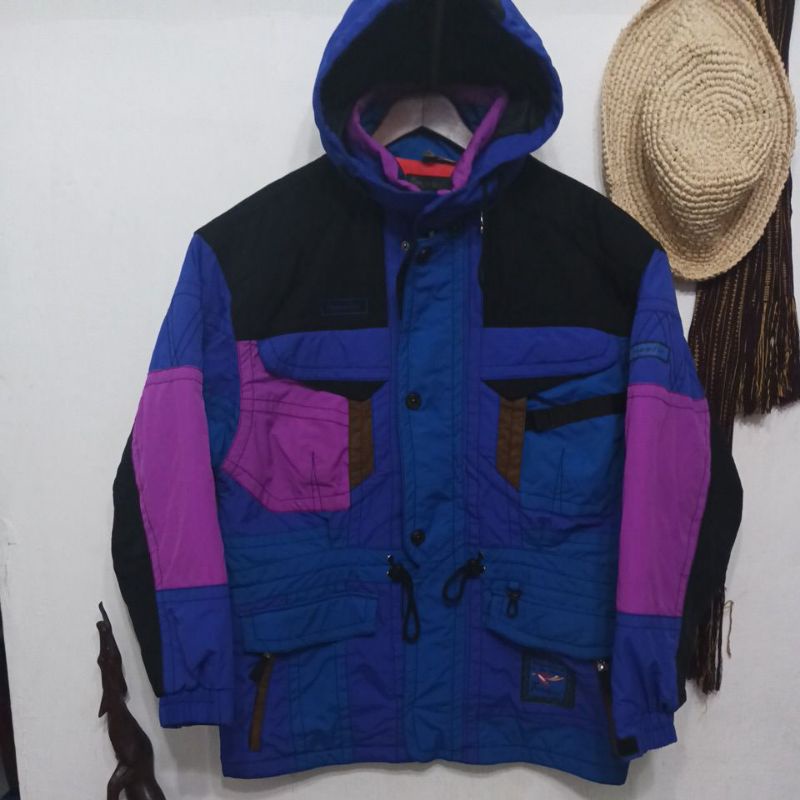 Jaket ski tebal collorblock