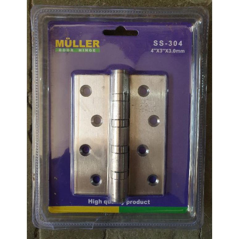 ENGSEL STAINLESS 304 TEBAL MULLER 4 INCH TERLARISS...,,,,,