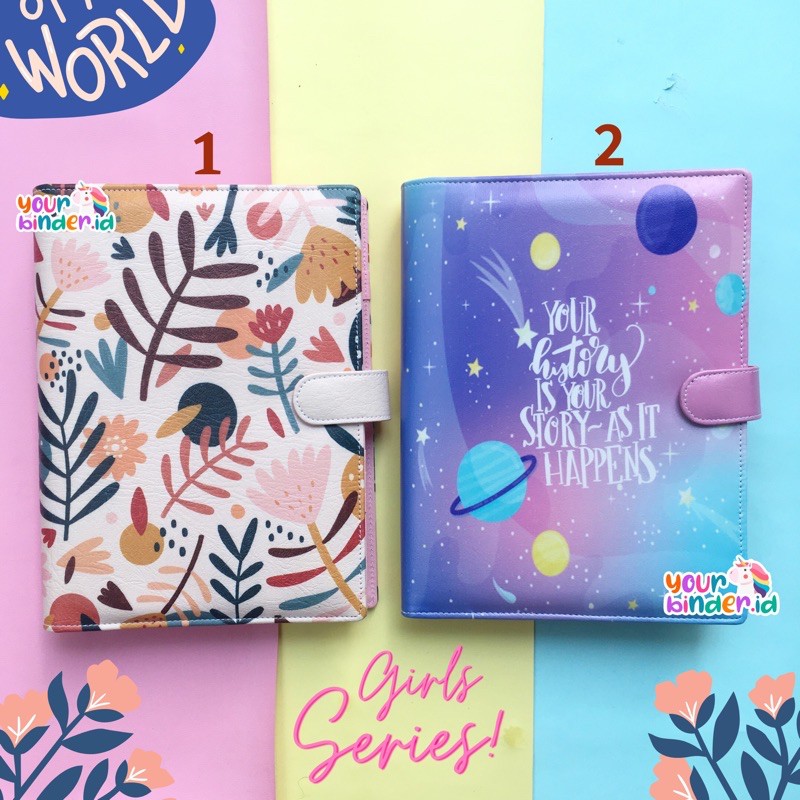 

Binder Printing Girls Series - Ready Stock 20r/26r