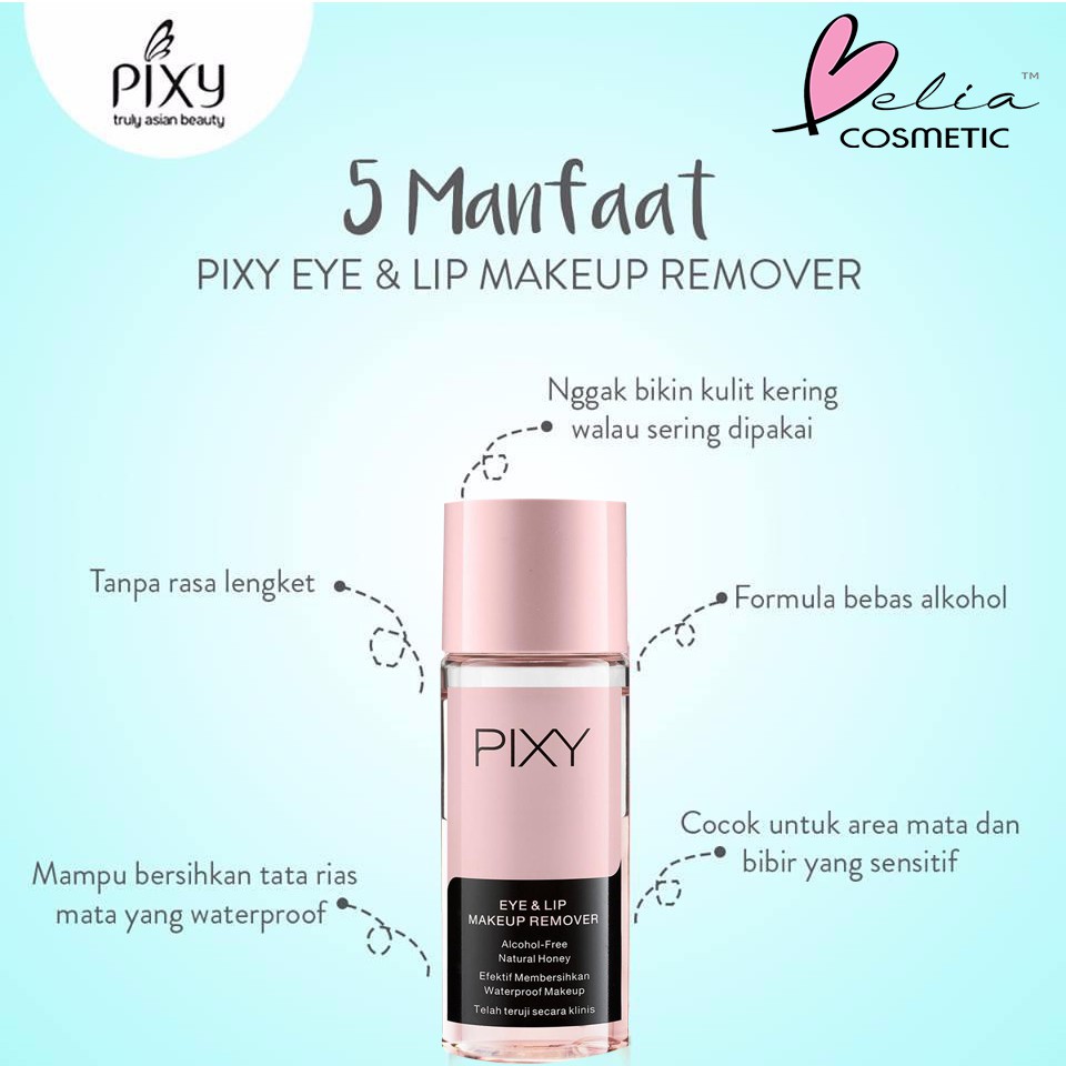 ❤ BELIA ❤ PIXY Make Up Remover 60ml | Eye &amp; Lip Penghapus Waterproof Makeup