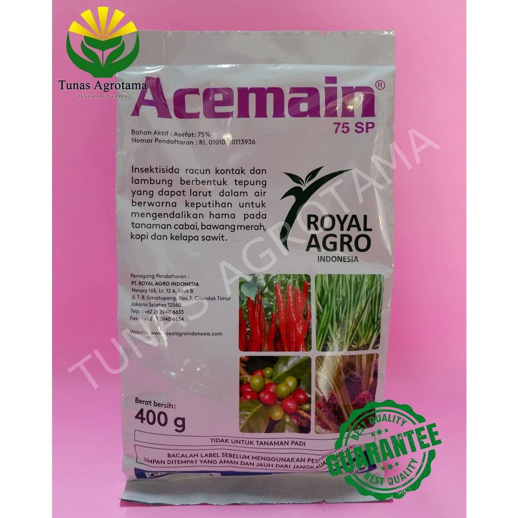 Acemain 1 kg (Asefat 75%) - Basmi Hama Ulat