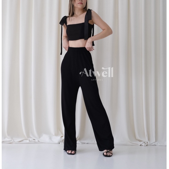 Avia High Waist Knit Culotte Pants