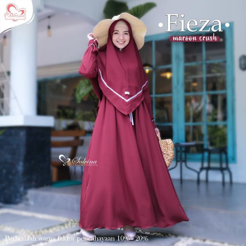 Fieza Dress Salvina Hijab+ Dress set + Dress polos