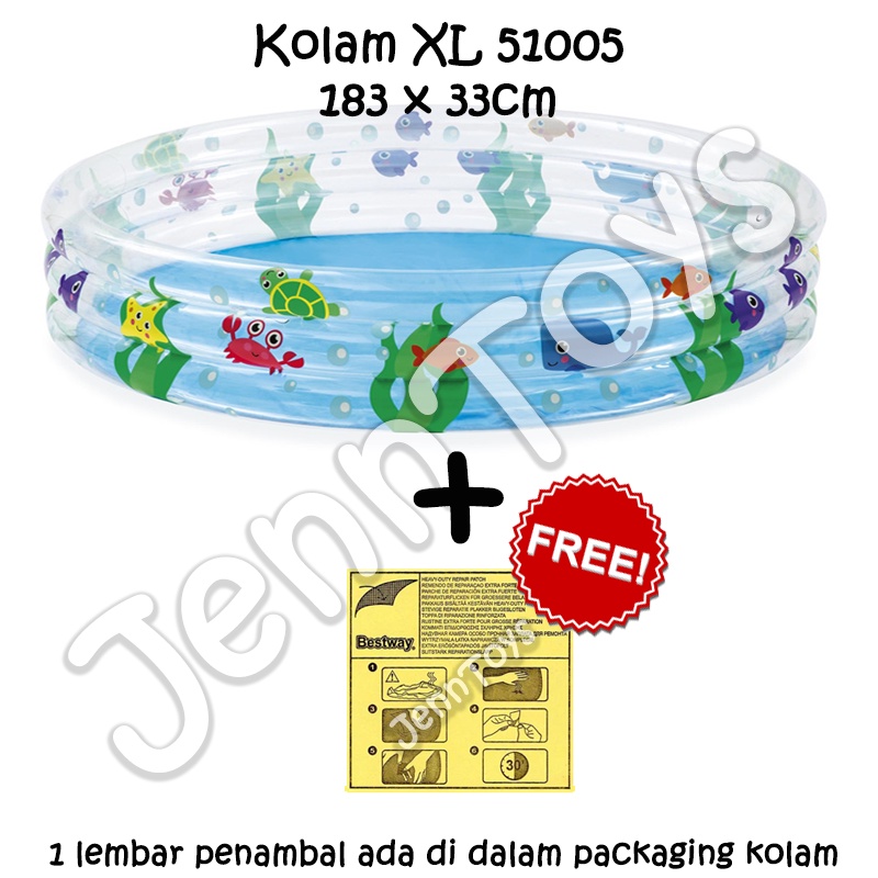 JennToys - Kolam Renang Anak Kolam Mandi Bola Swimming Pool - Bestway Coral Kids Pool 51005 51004