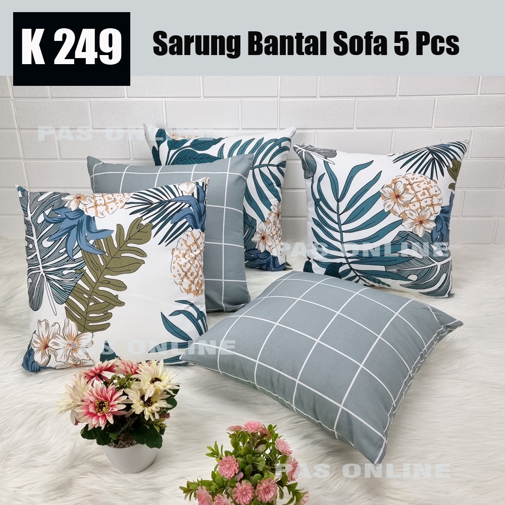 SET SARUNG BANTAL SOFA 50X50 ( 5 SARUNG )