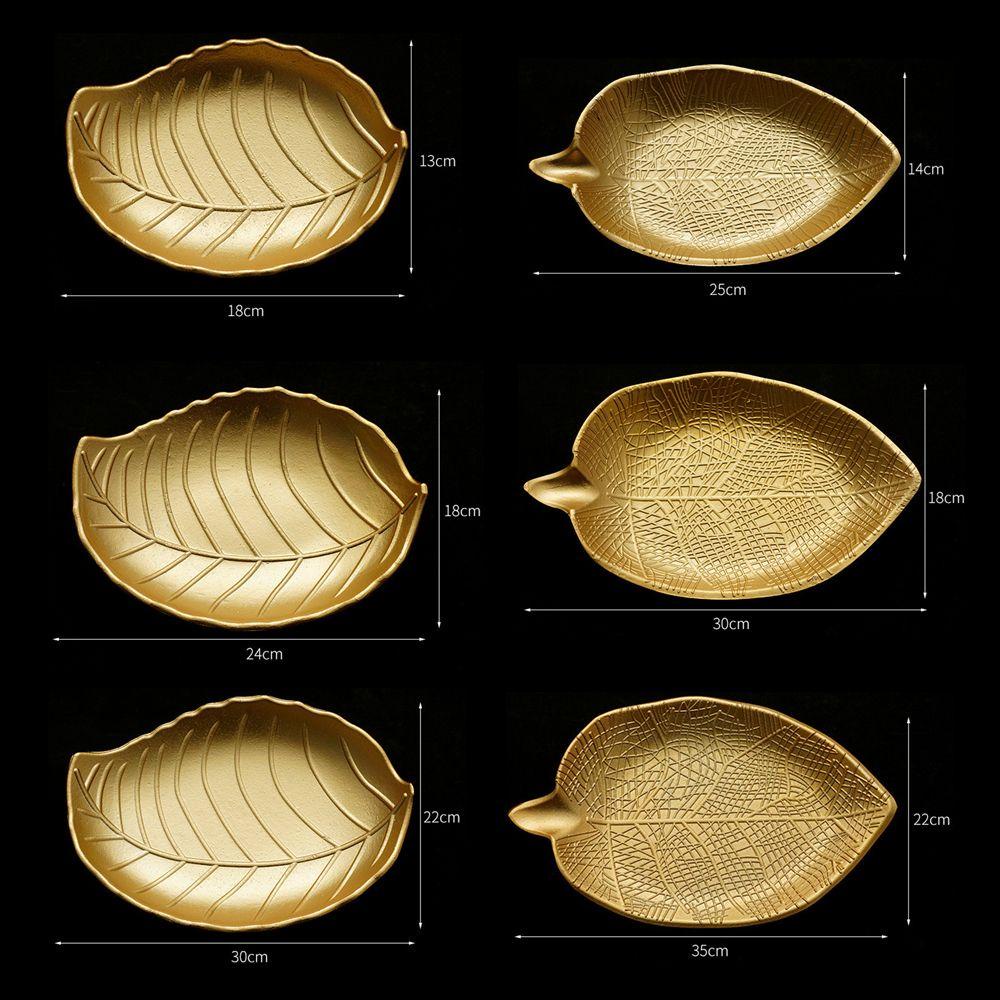 SOLIGHTER Candy Plate Durable Large Capacity Jewelry Tray Leaf Shape