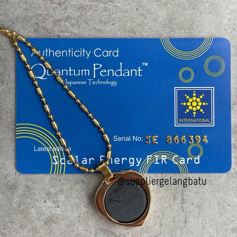 KALUNG LOVE PELANGI GOLD Quantum Pendant Japanese Technology Kalung Kesehatan